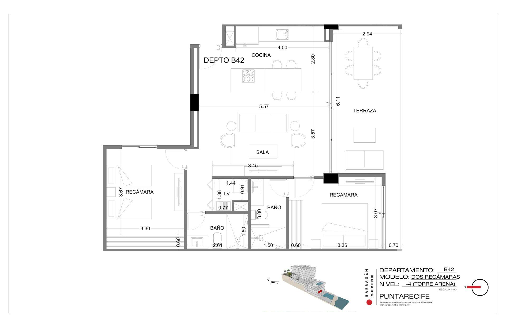 Planos del condominio B-42 - Punta Recife