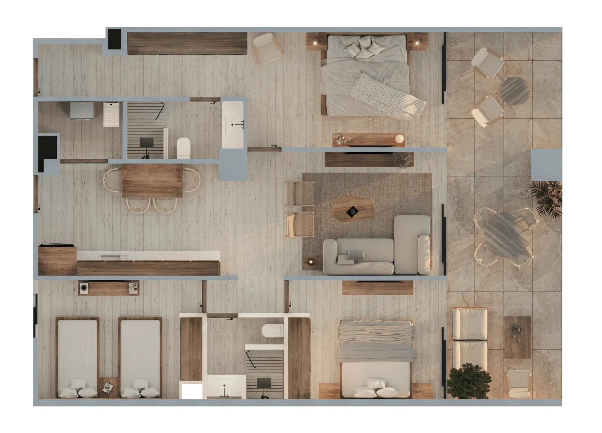 Planos del condominio A-63 - Punta Recife