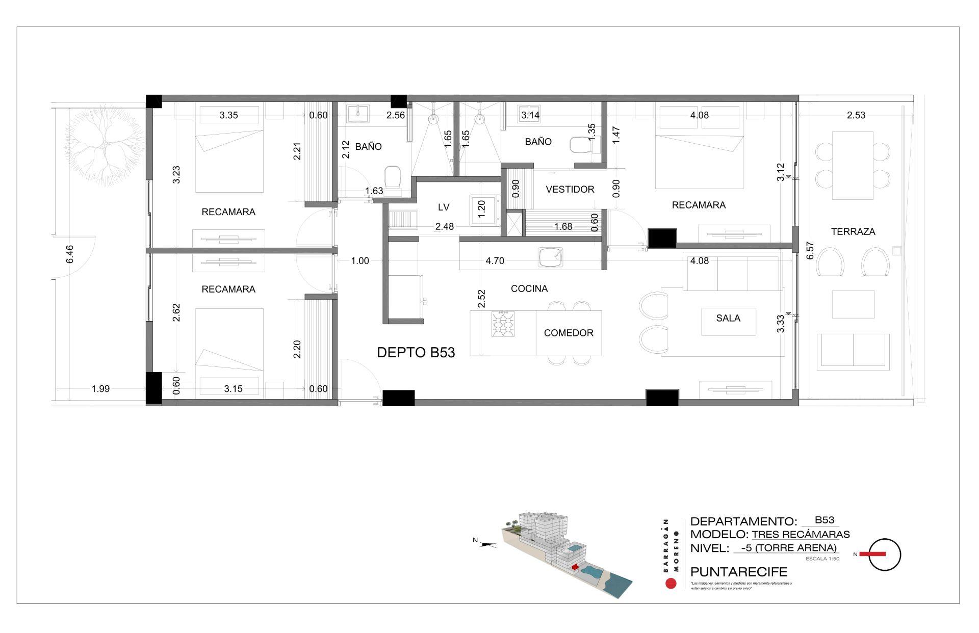 Planos del condominio B-43 - Punta Recife