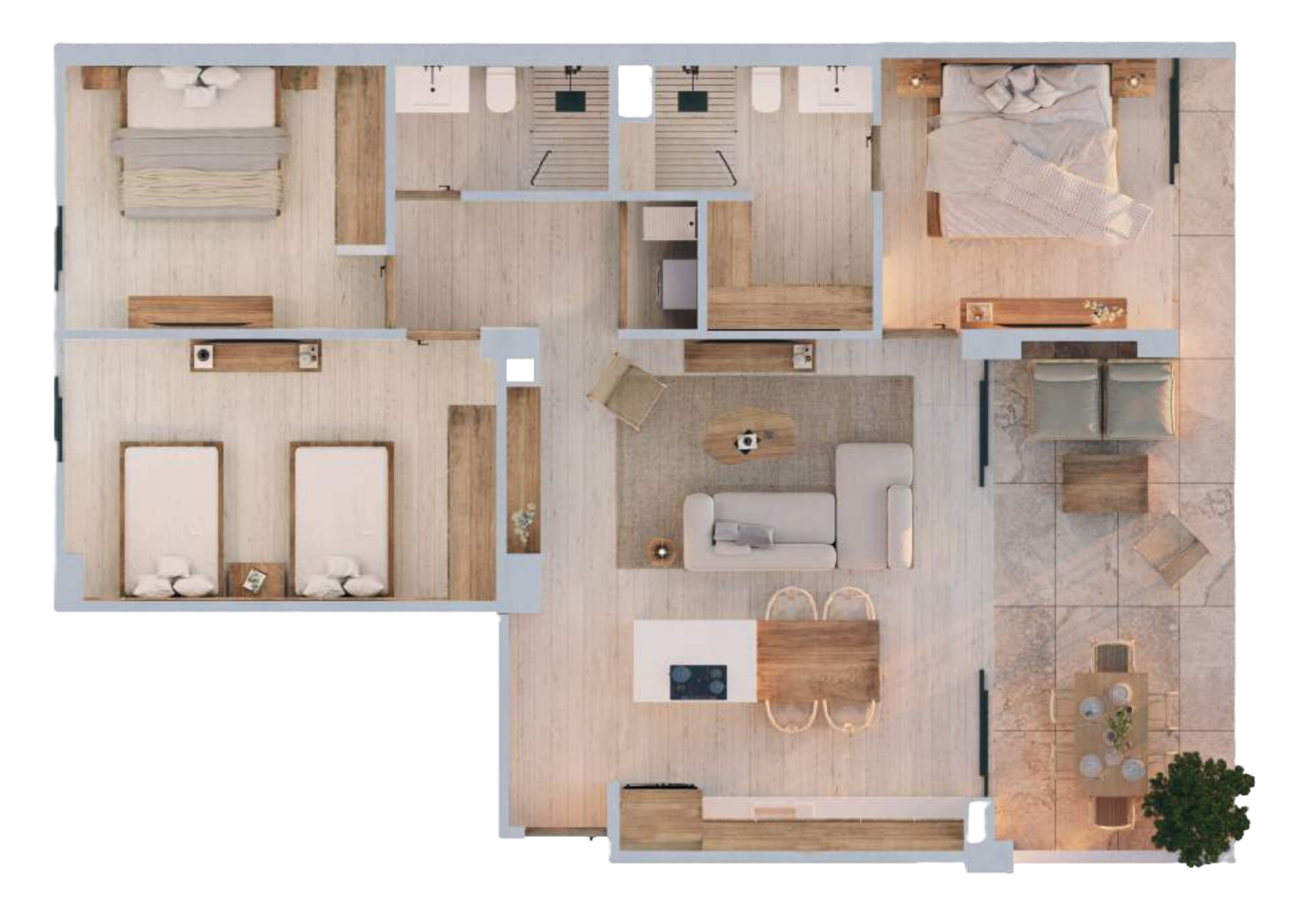 Planos del condominio B-31 - Punta Recife