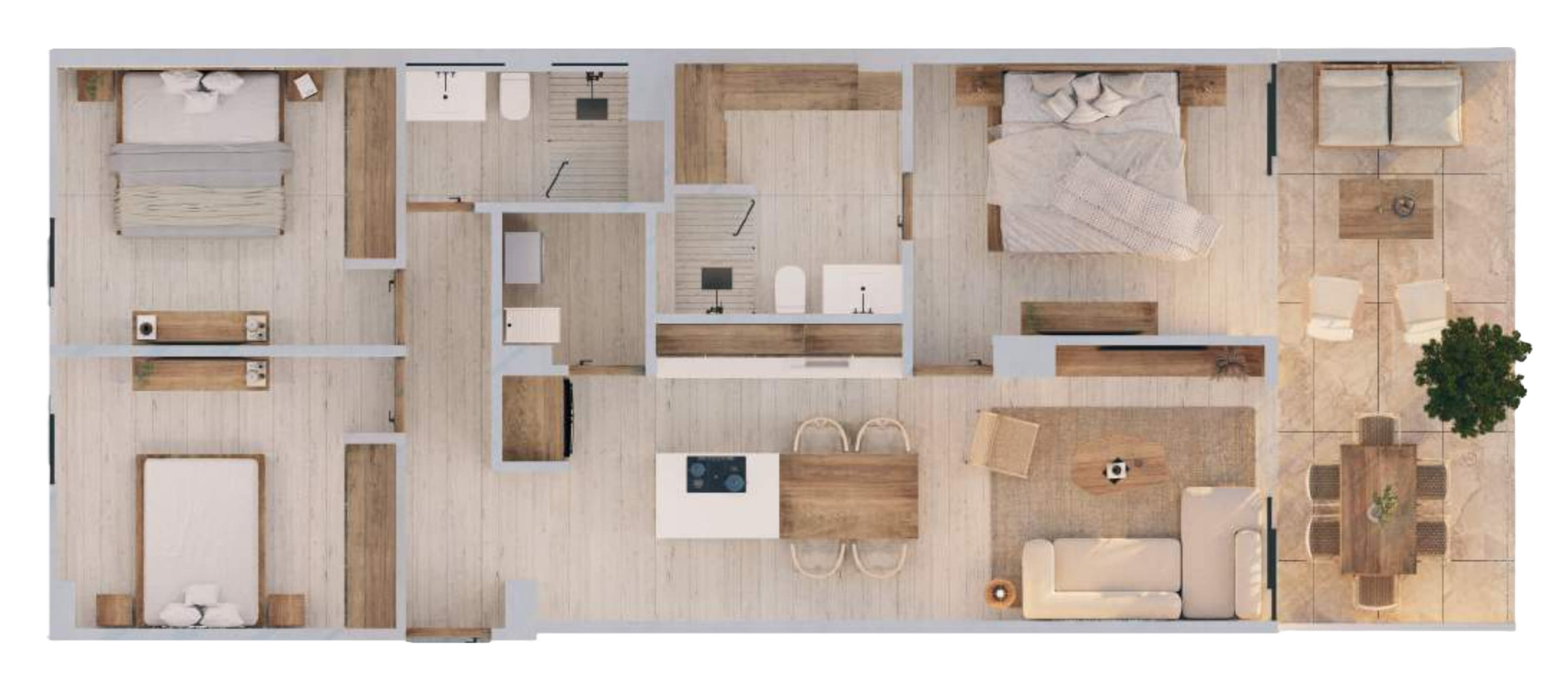 Planos del condominio B-51 - Punta Recife